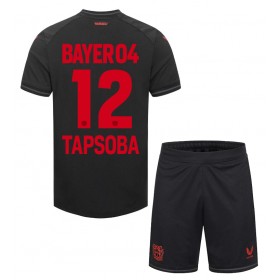 Bayer Leverkusen Edmond Tapsoba #12 Hemmakläder Barn 2023-24 Kortärmad (+ Korta byxor)